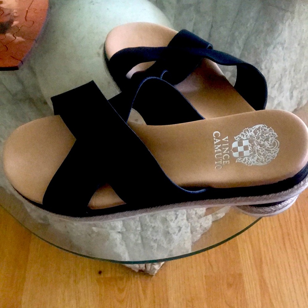 Vince Camuto Black Slide on Sandal